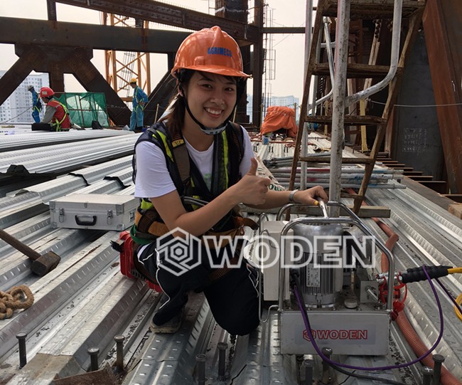 越南用戶使用沃頓PE703A系列液壓扳手泵情景 越南用戶使用沃頓PE703A系列液壓扳手泵情景