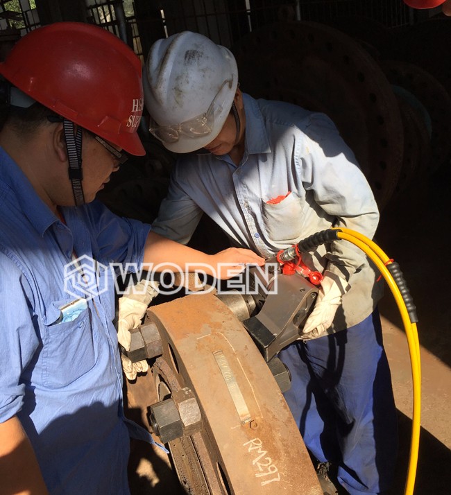 沃頓液壓扳手施工現場 沃頓液壓扳手施工現場