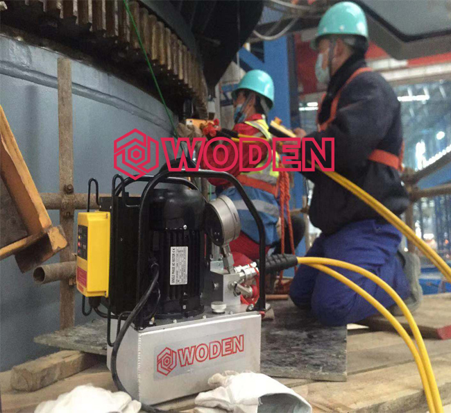 用戶使用沃頓液壓扳手泵場景 用戶使用沃頓液壓扳手泵場景